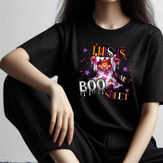 This is Some Boo Sheet Highland Cow T-Shirt