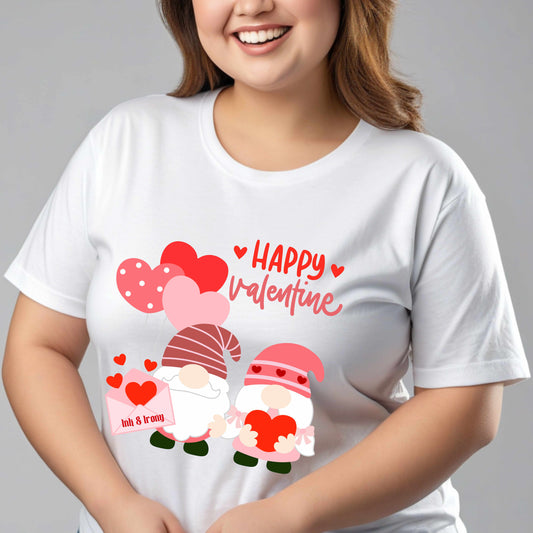Happy Valentine's Day Gnome Letter T-Shirt