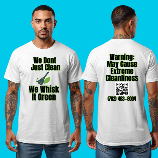 Whisk It Green - Outlined Custom T-Shirt