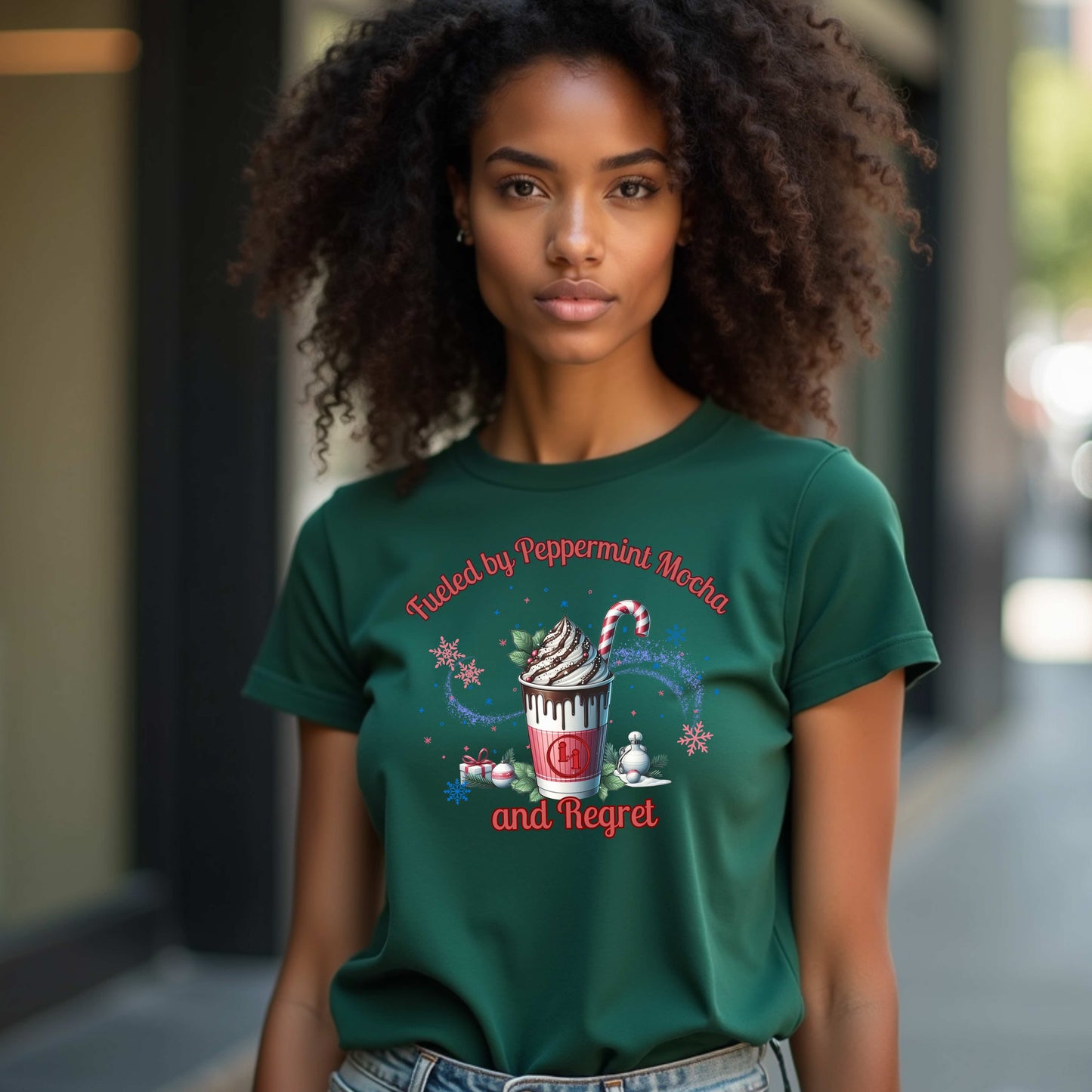 Fueled by Peppermint Mocha and Regret T-Shirt