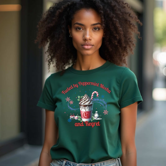 Fueled by Peppermint Mocha and Regret T-Shirt