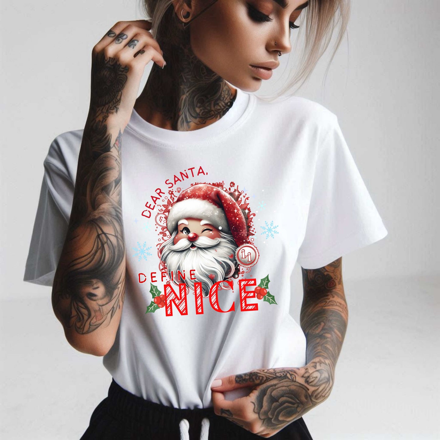 Dear Santa Define Nice T-Shirt