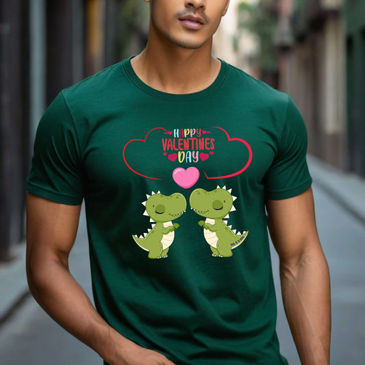 Dinosaur Love Happy Valentine's Day T-Shirt