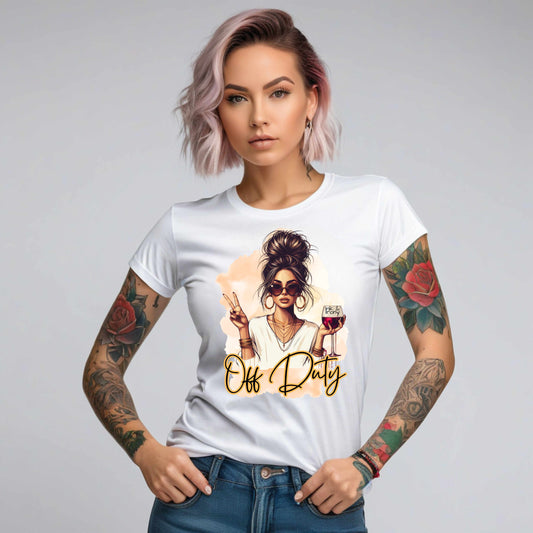 Off Duty Mom Feminine  Presenting T-Shirt