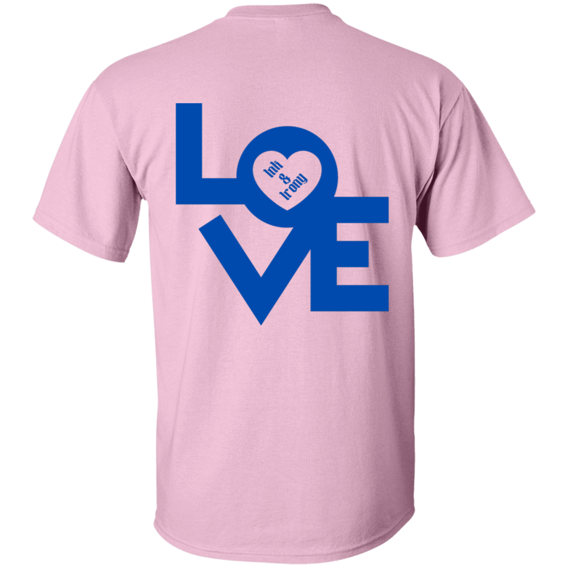 Love in Blue on Front and Back T-Shirt