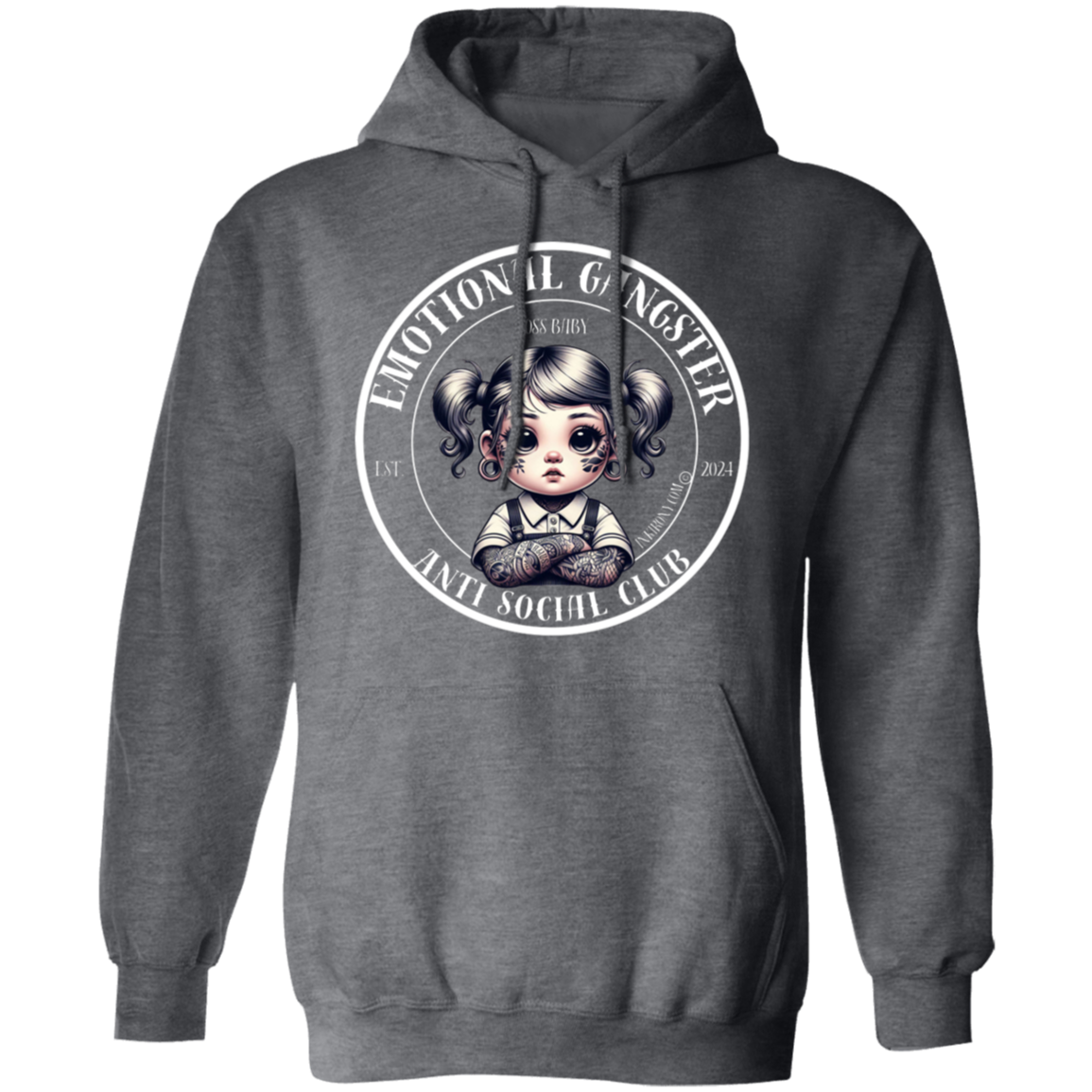 Sudadera con capucha de bebé jefe - Gangster emocional
