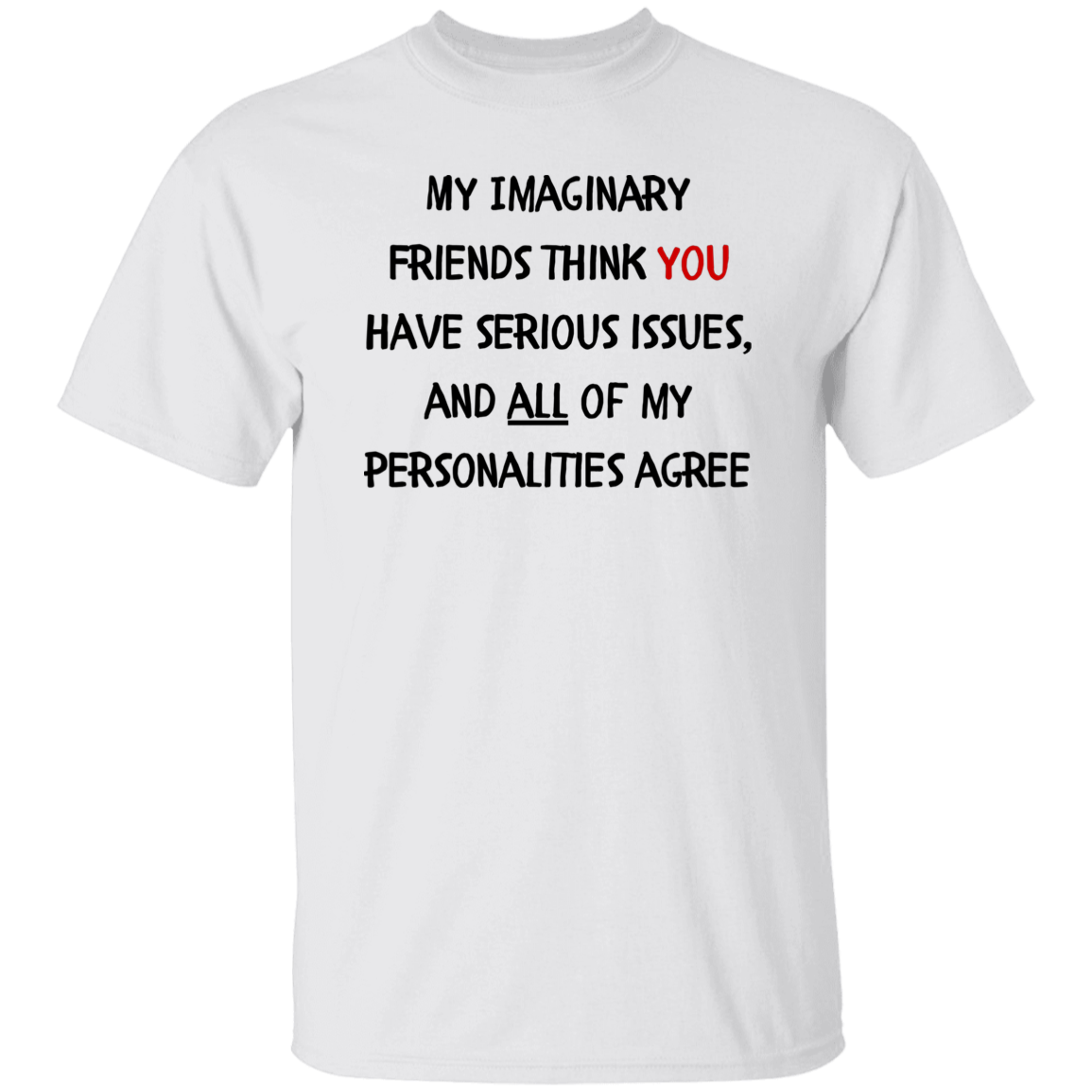 Camiseta de amigos imaginarios