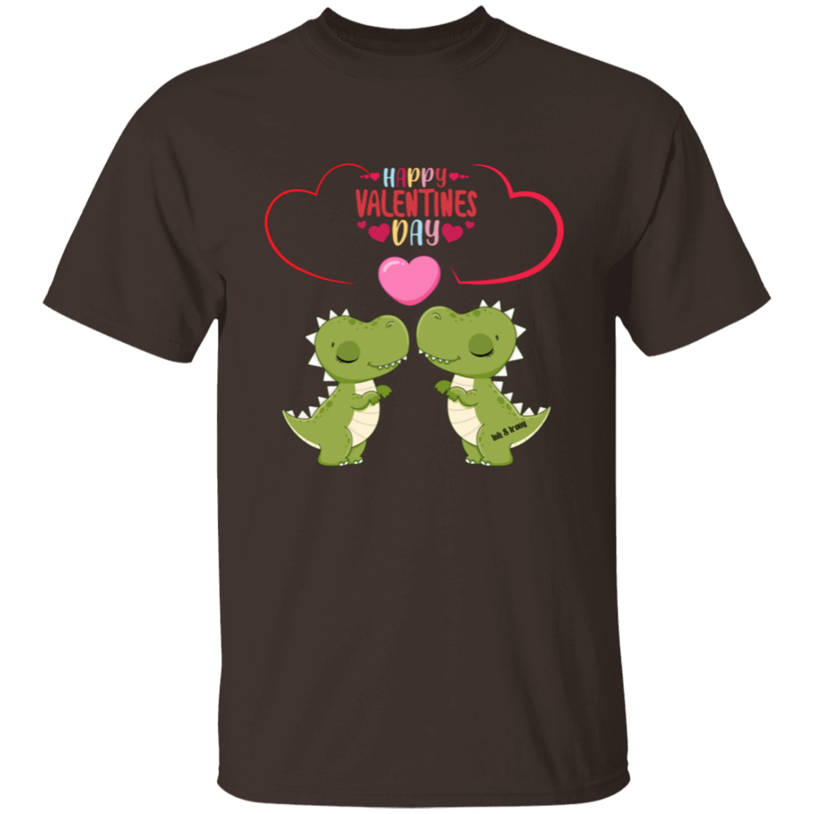 Dinosaur Love Happy Valentines Day T-Shirt