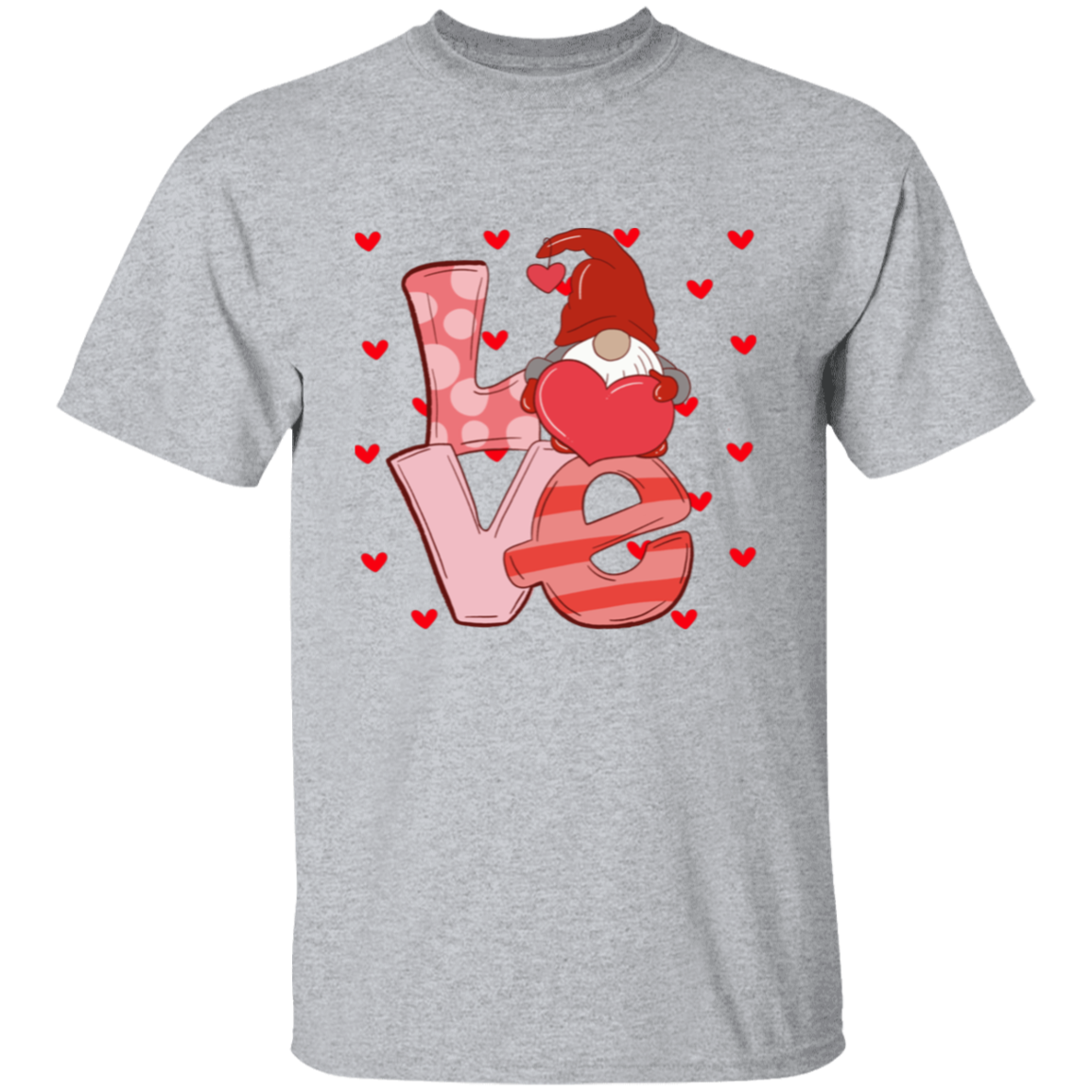 Love Hearts and Gnome T-Shirt