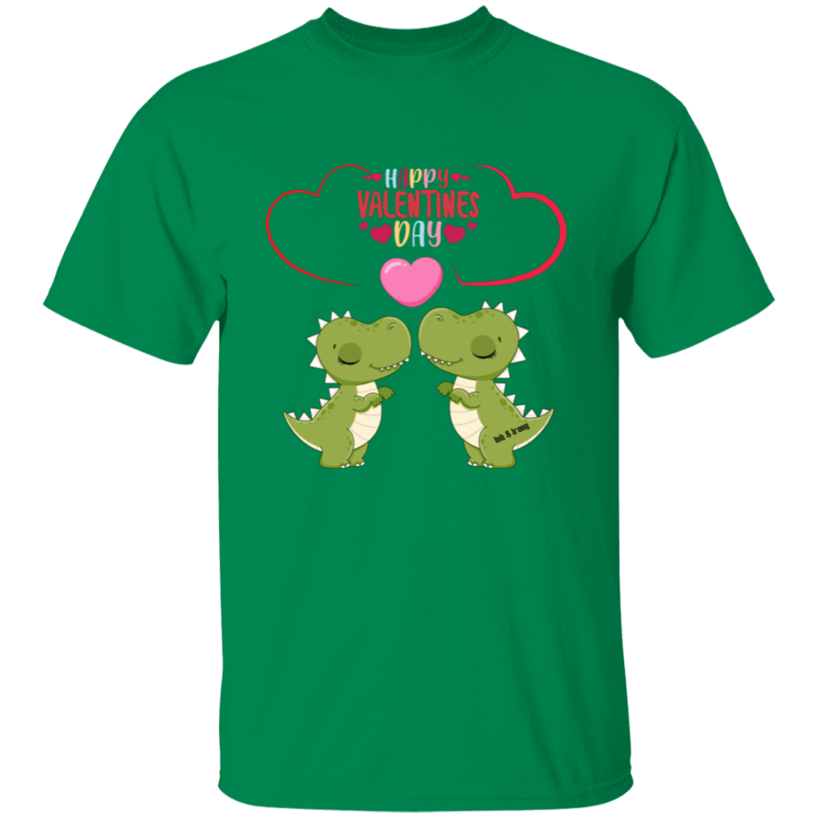 Dinosaur Love Happy Valentines Day T-Shirt