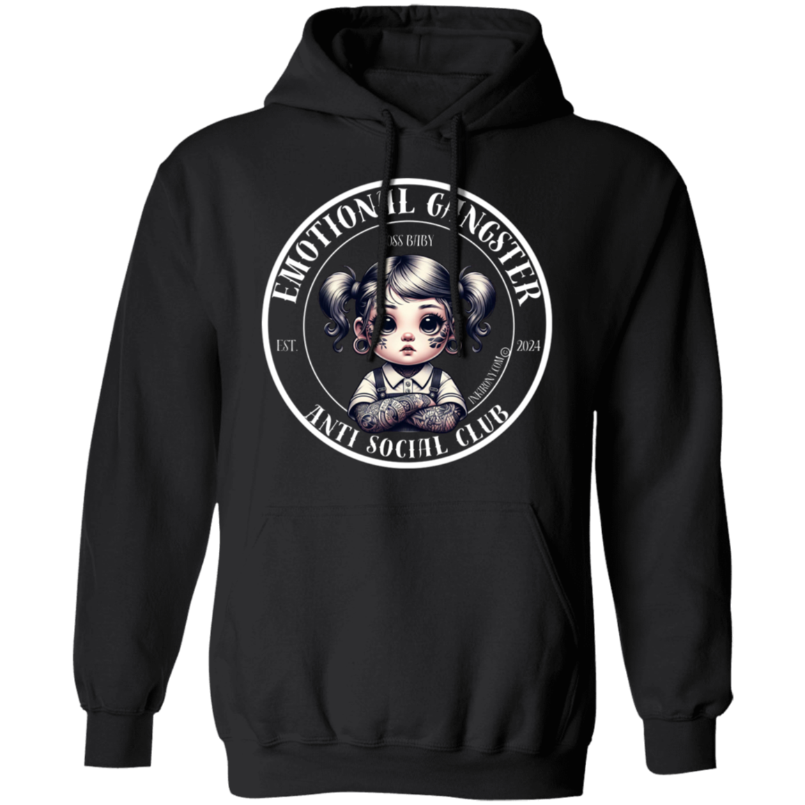 Sudadera con capucha de bebé jefe - Gangster emocional