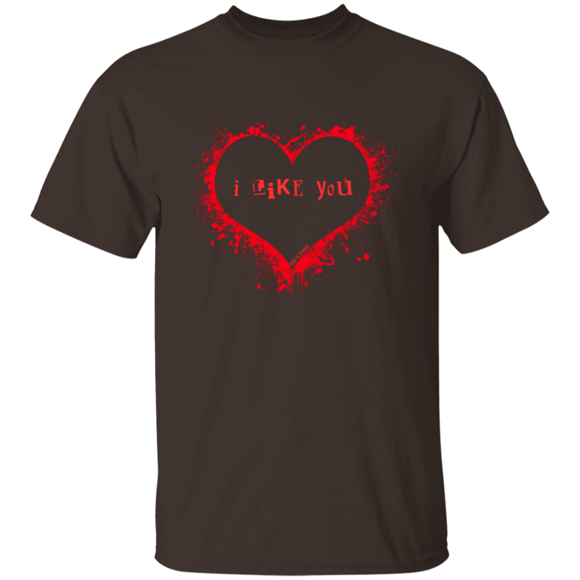 I Like You Red Heart T-Shirt