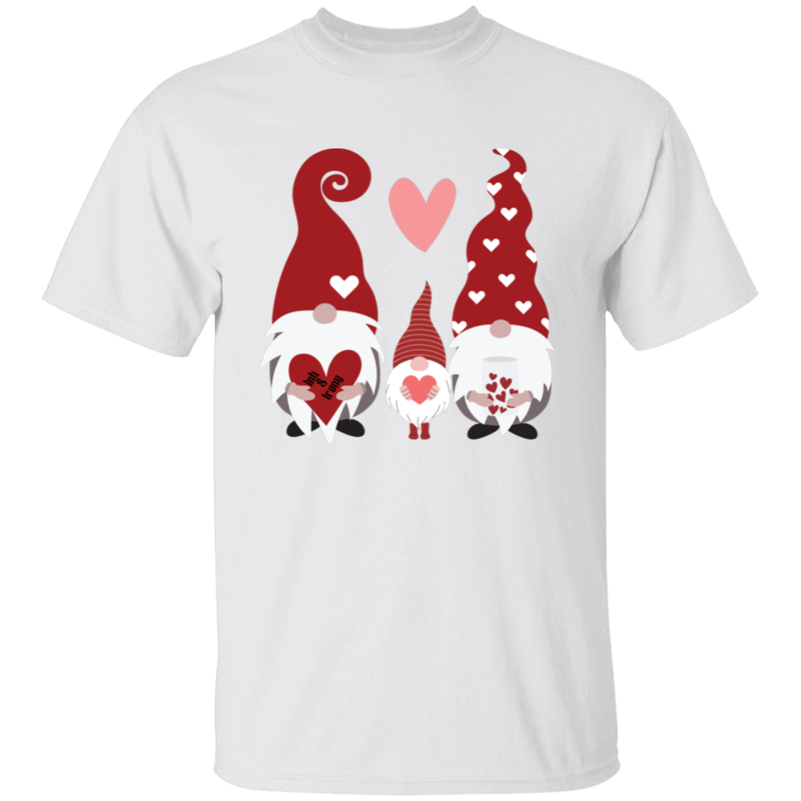 Three Gnome Love Heart T-Shirt