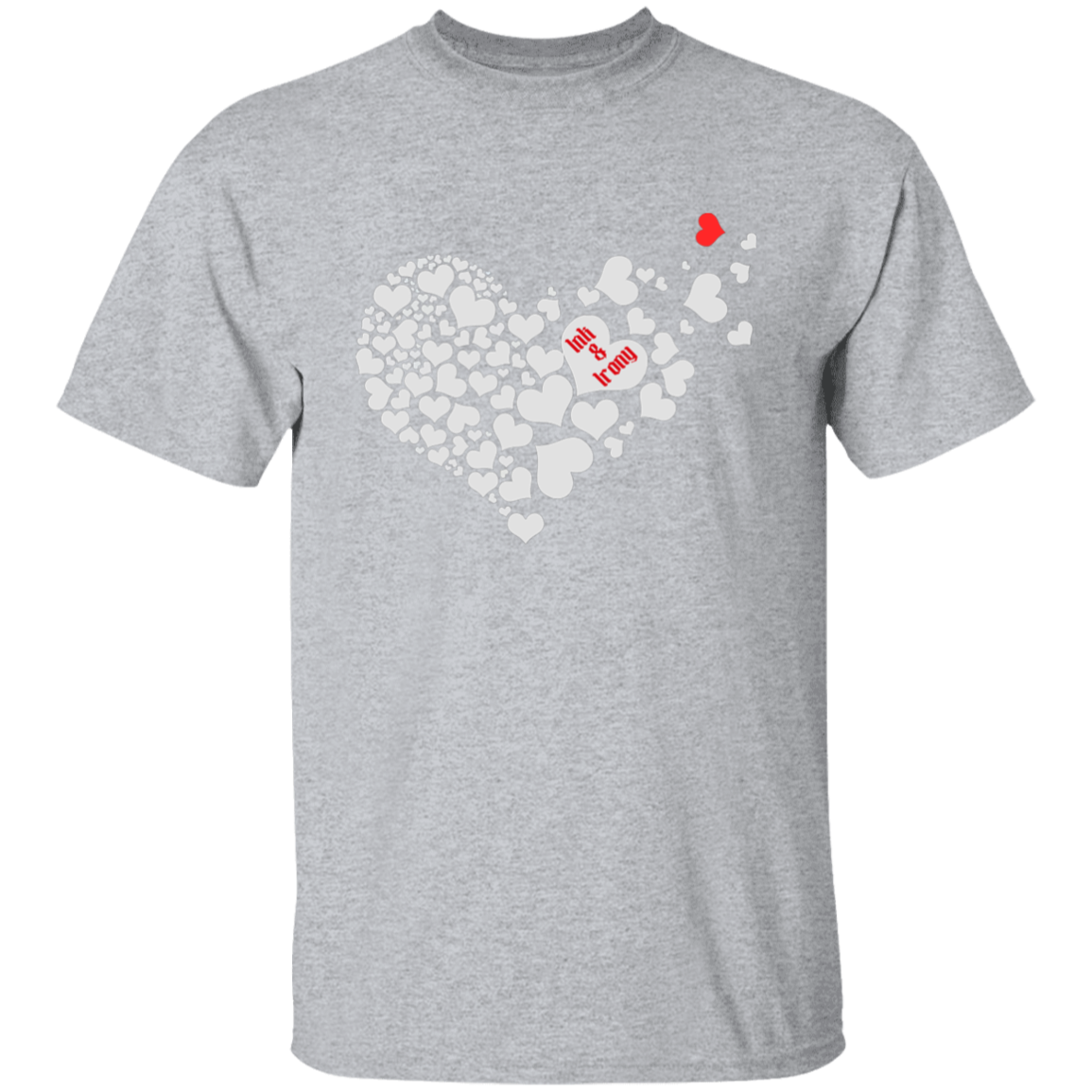 Many Hearts in Heart Shape T-Shirt
