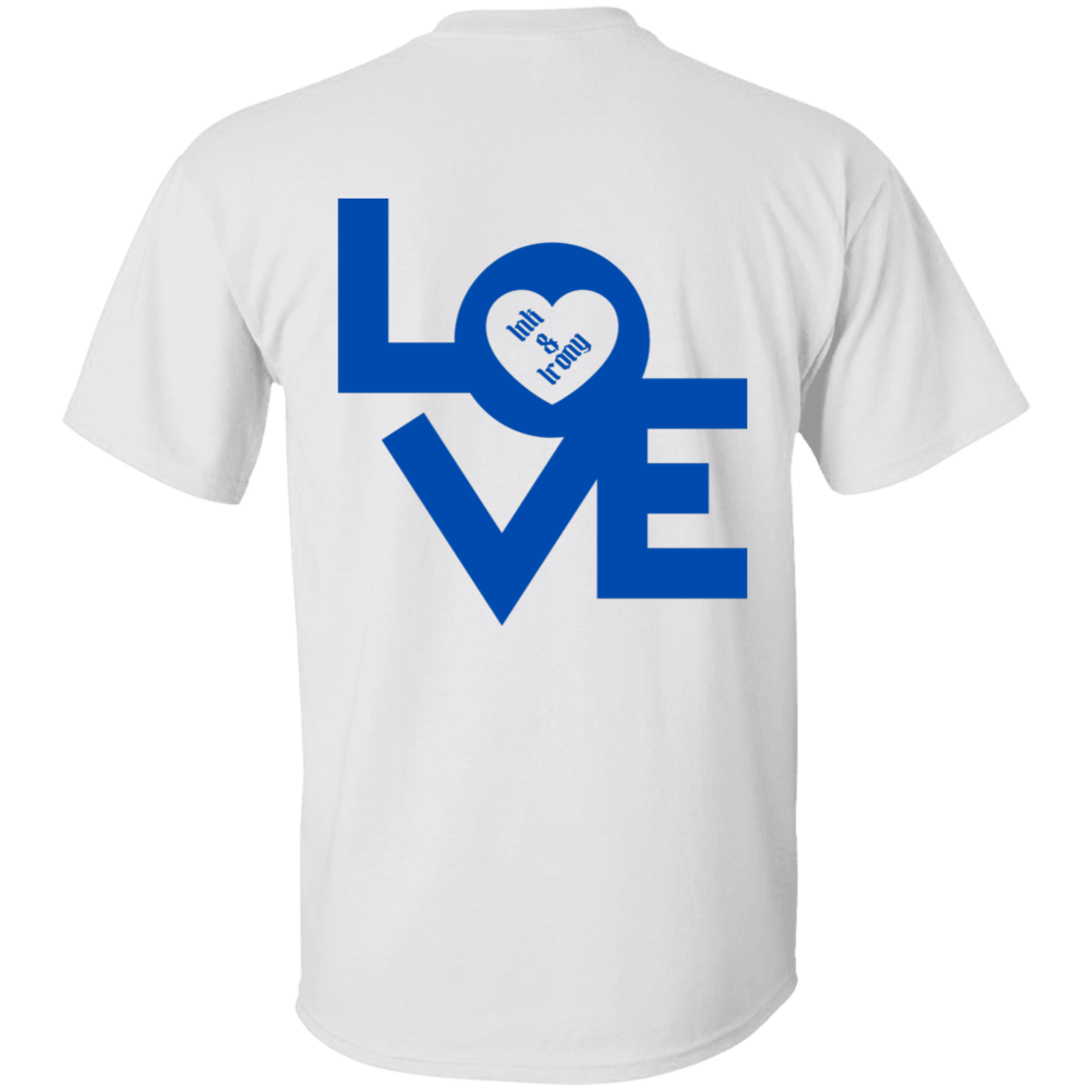 Love in Blue on Front and Back T-Shirt