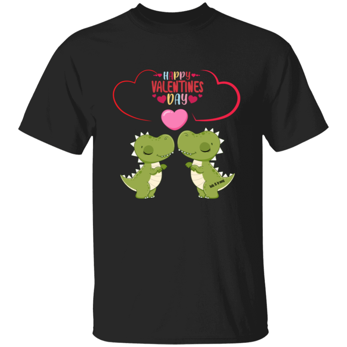 Dinosaur Love Happy Valentines Day T-Shirt