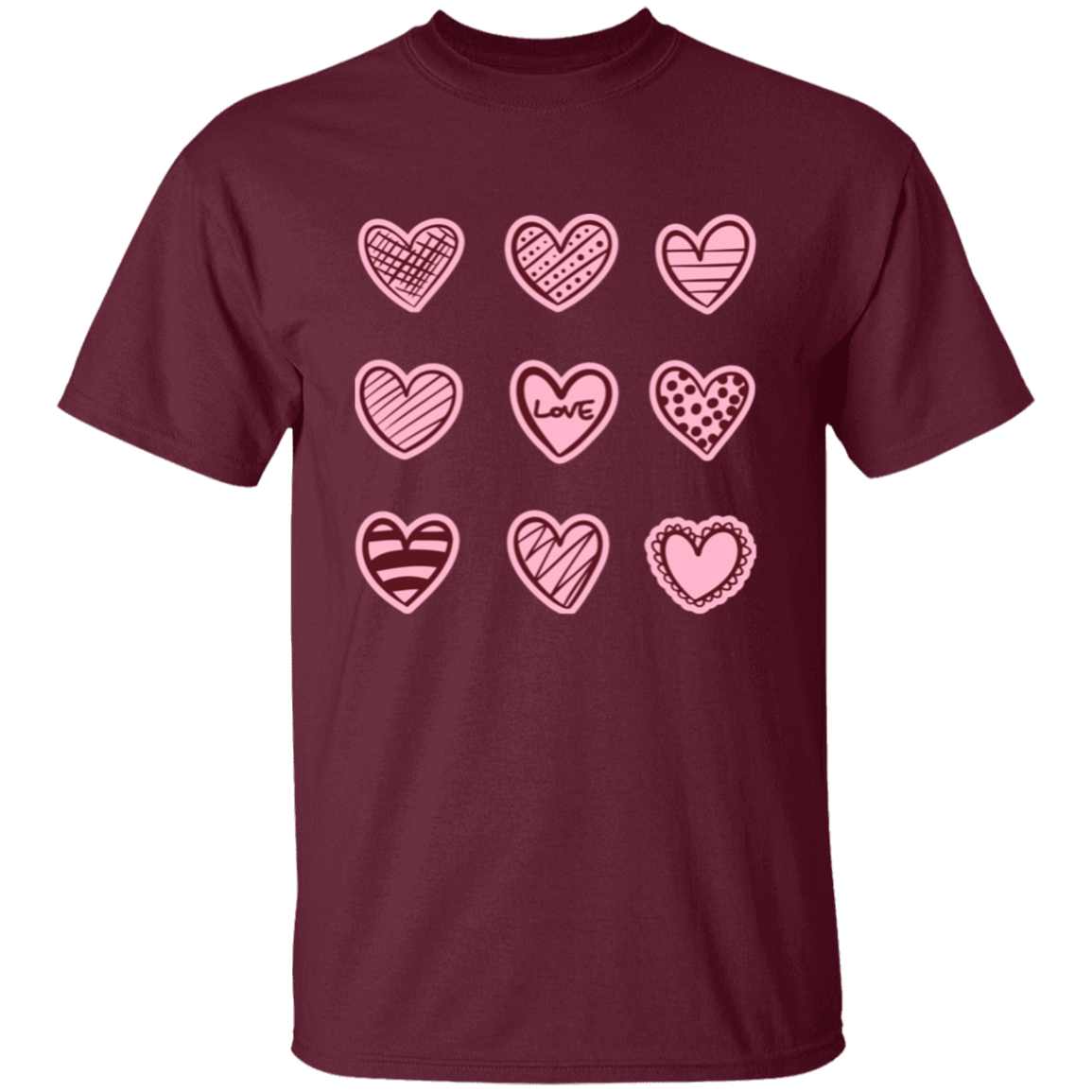 Heart Grid 3x3 T-Shirt