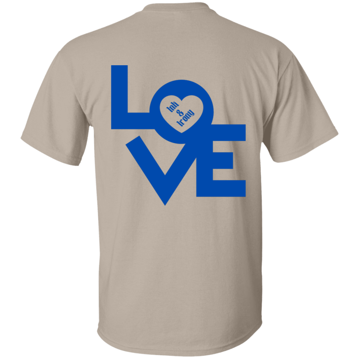 Love in Blue on Front and Back T-Shirt