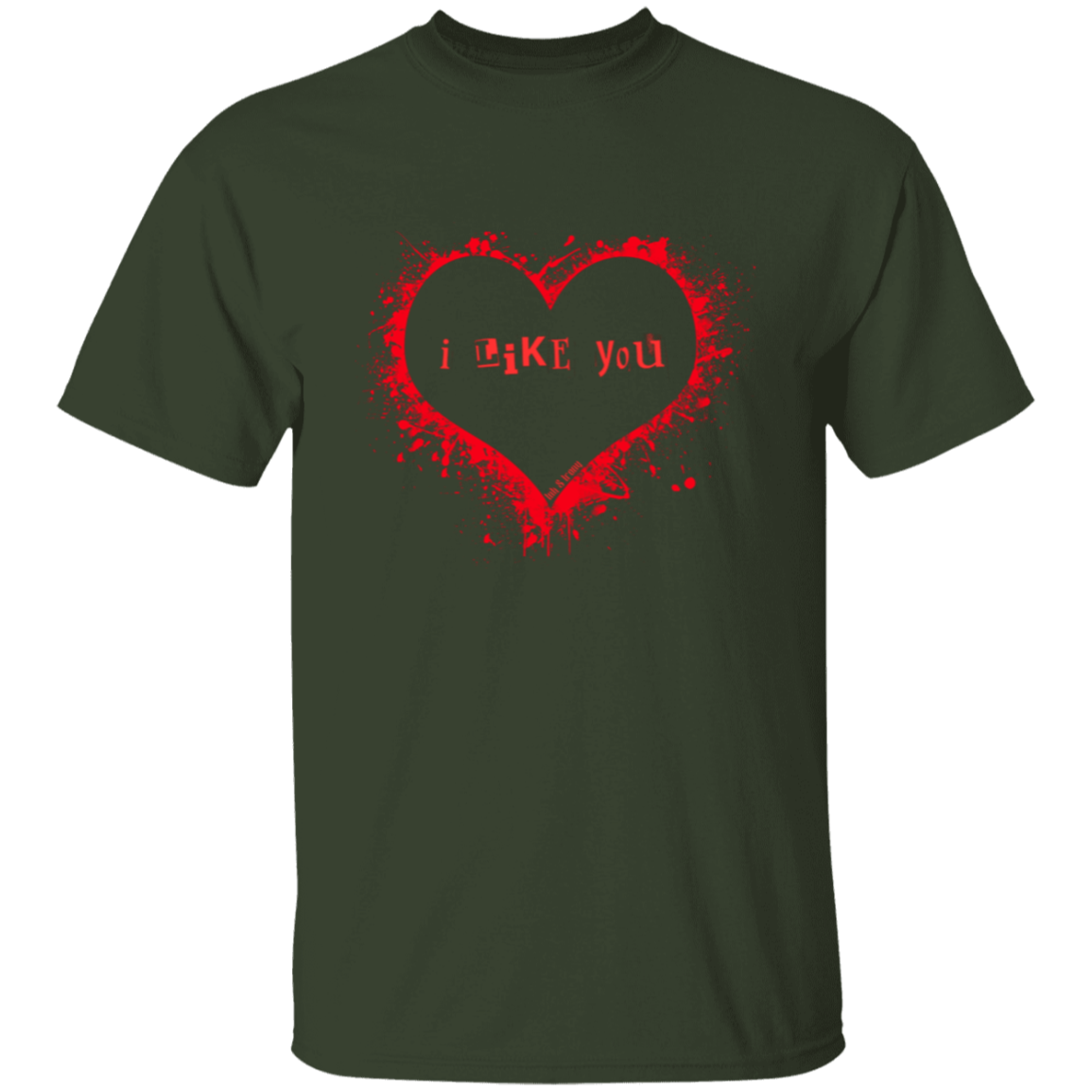 I Like You Red Heart T-Shirt