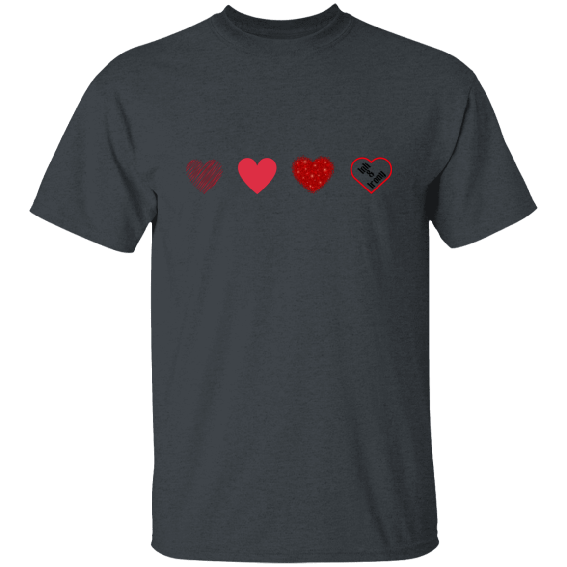 Red Heart Row T-Shirt