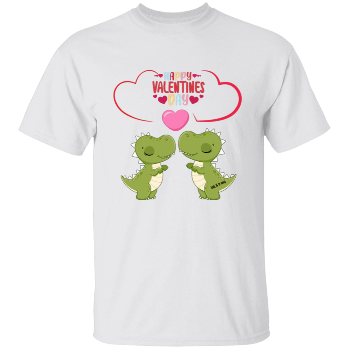 Dinosaur Love Happy Valentines Day T-Shirt