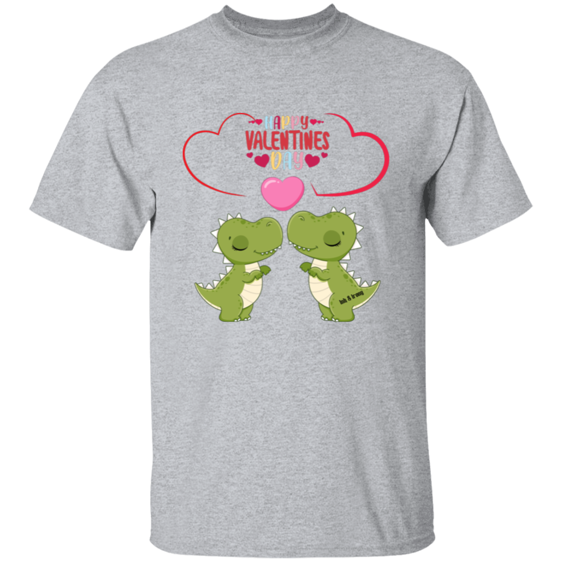 Dinosaur Love Happy Valentines Day T-Shirt