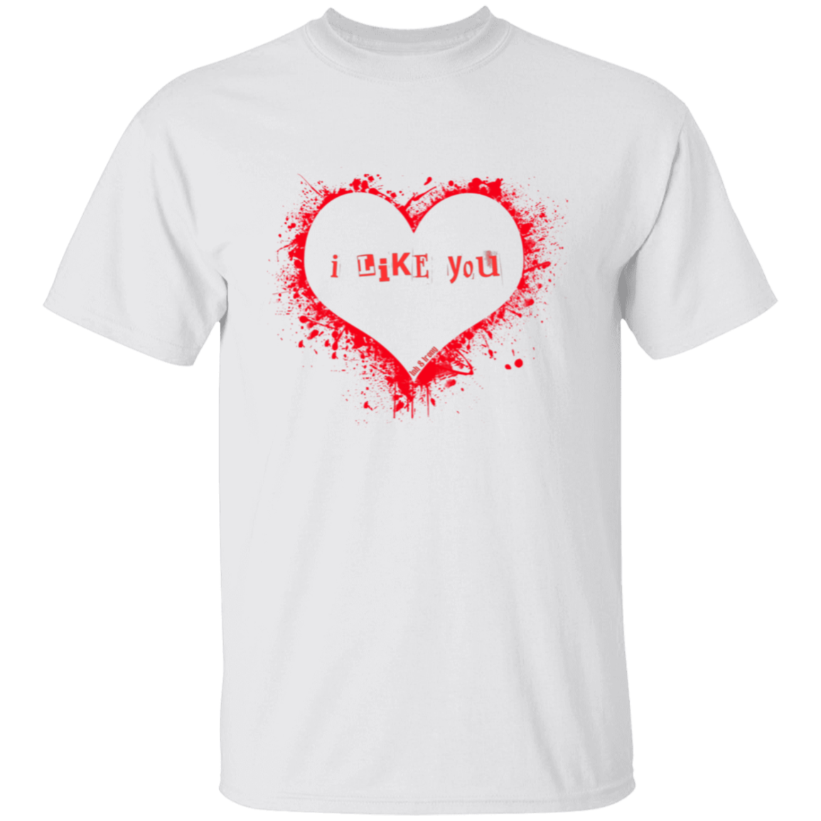 I Like You Red Heart T-Shirt