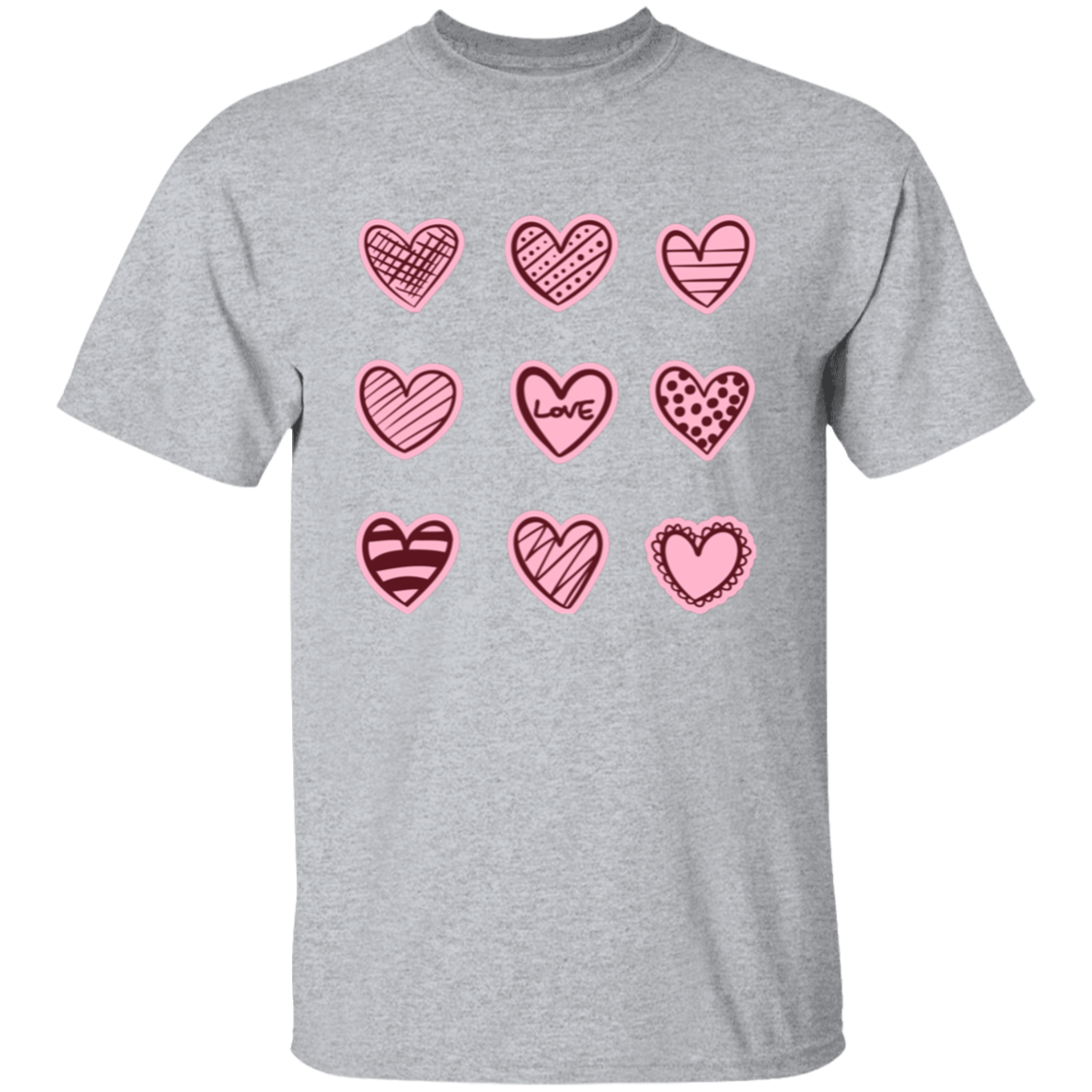 Heart Grid 3x3 T-Shirt
