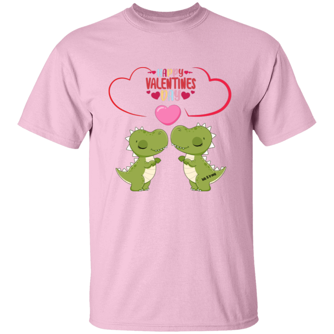Dinosaur Love Happy Valentines Day T-Shirt