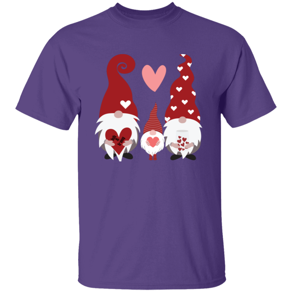 Three Gnome Love Heart T-Shirt
