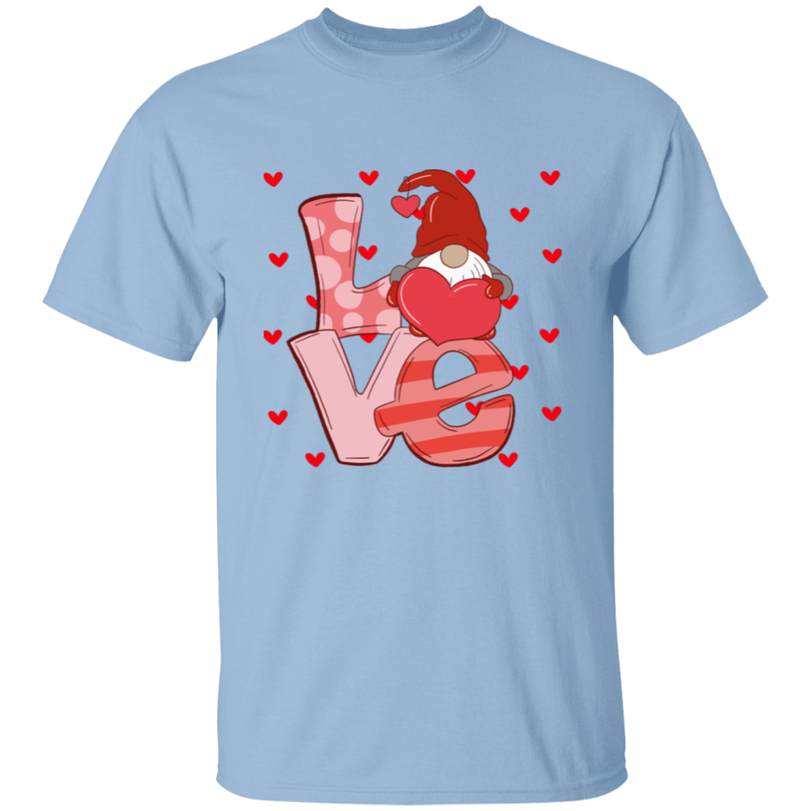 Love Hearts and Gnome T-Shirt