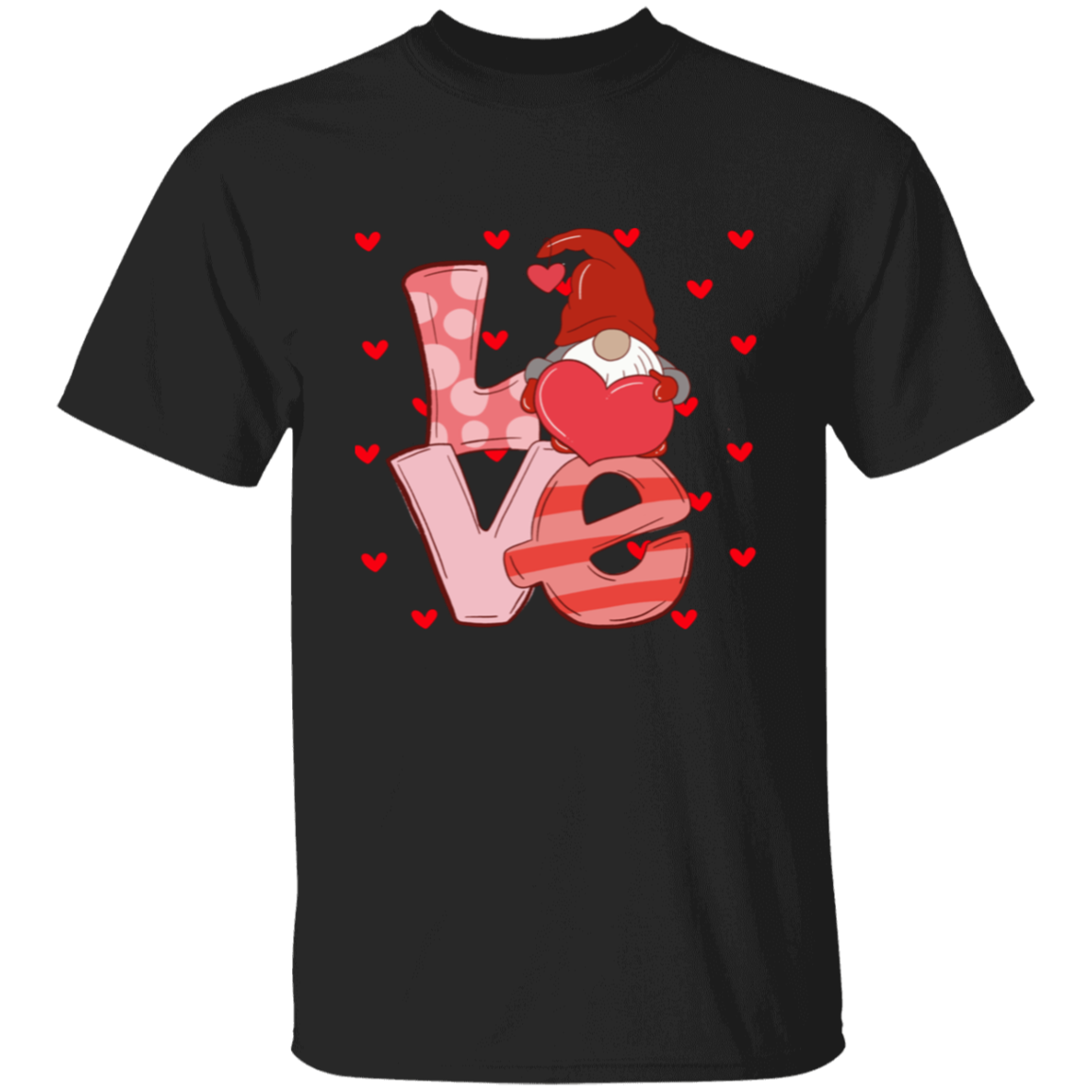 Love Hearts and Gnome T-Shirt