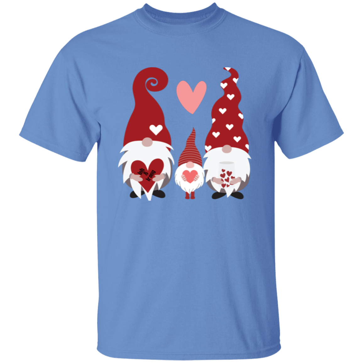 Three Gnome Love Heart T-Shirt