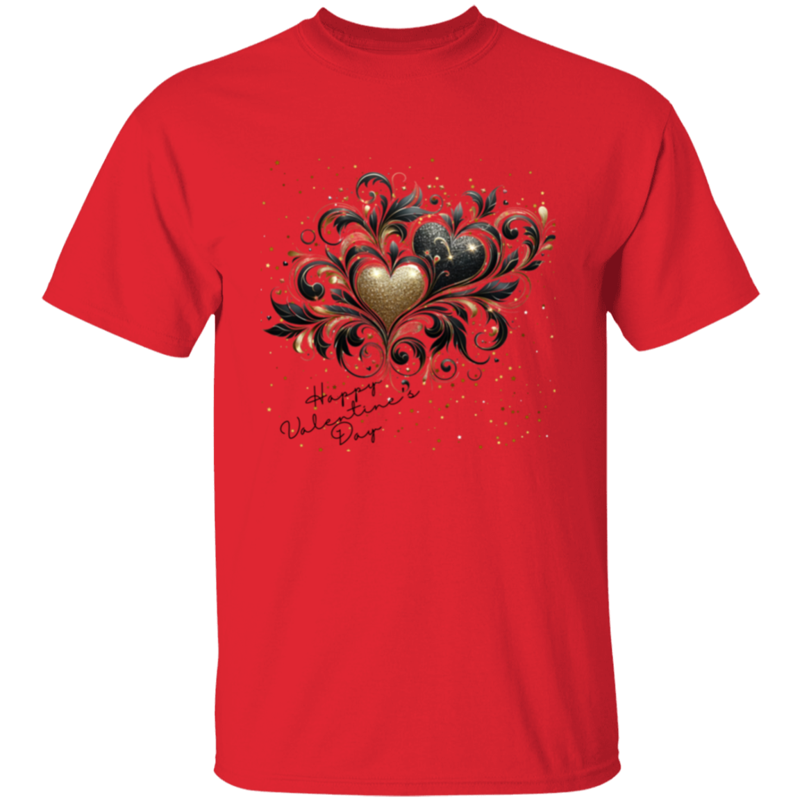 Camiseta con confeti del día de San Valentín