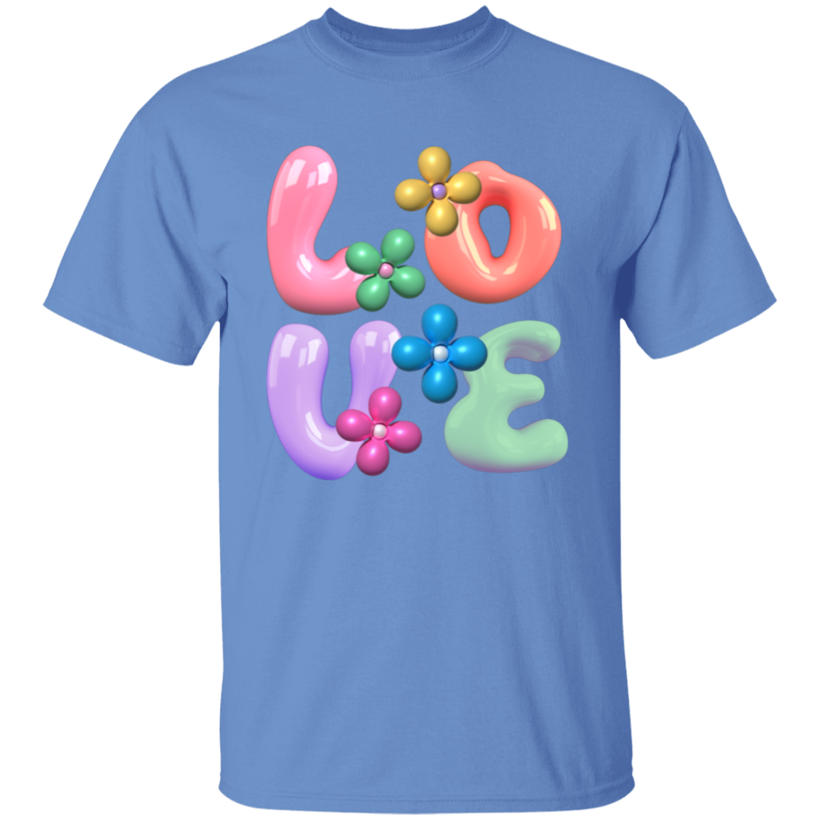 Pastel Love with Flower Balloons T-Shirt