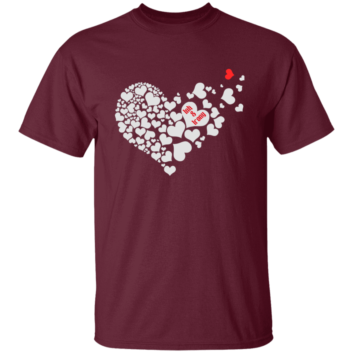 Many Hearts in Heart Shape T-Shirt