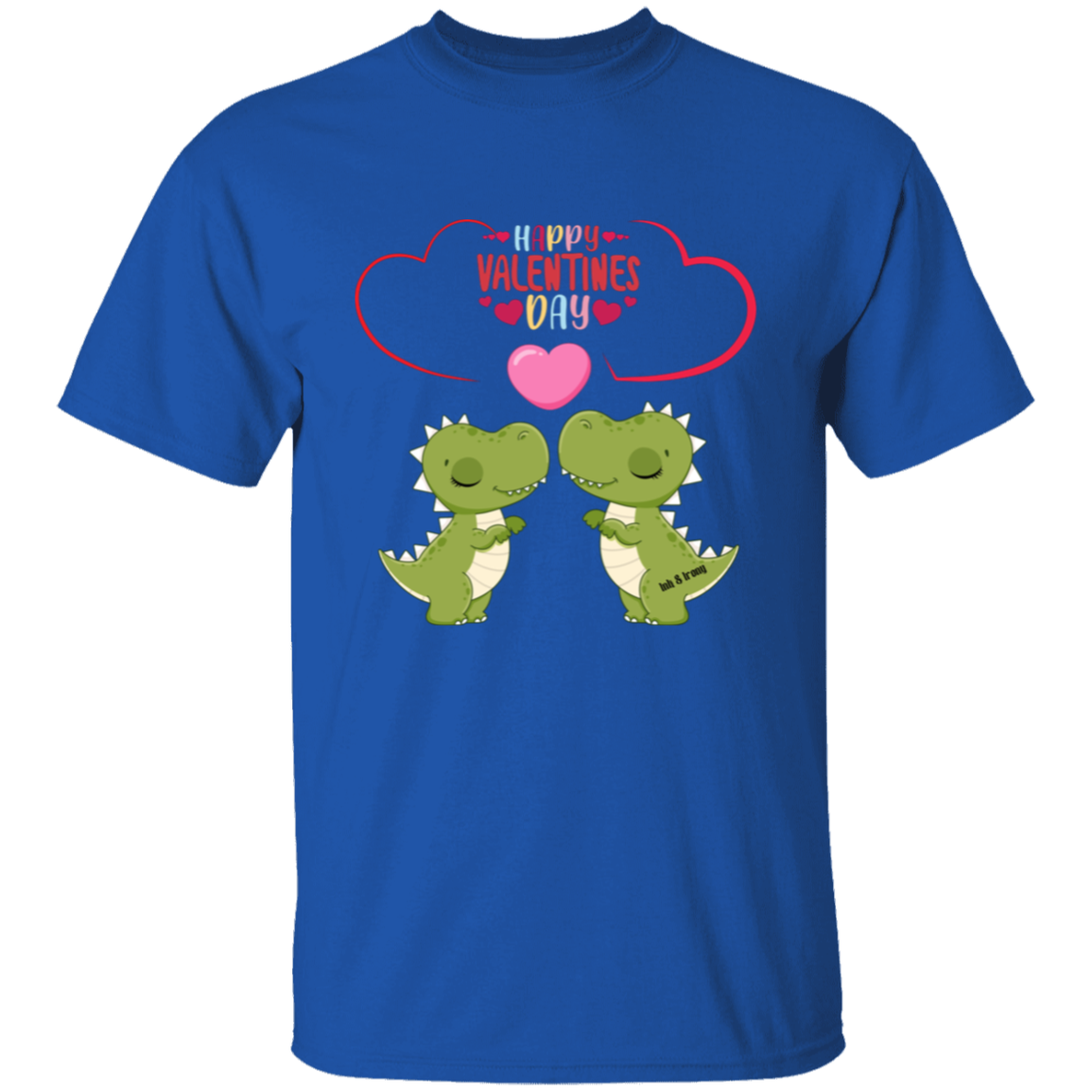 Dinosaur Love Happy Valentines Day T-Shirt