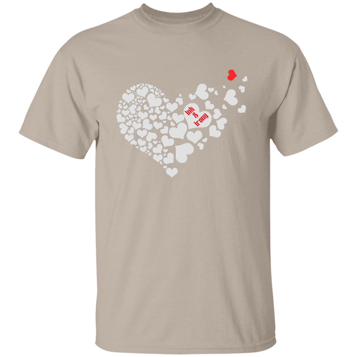 Many Hearts in Heart Shape T-Shirt