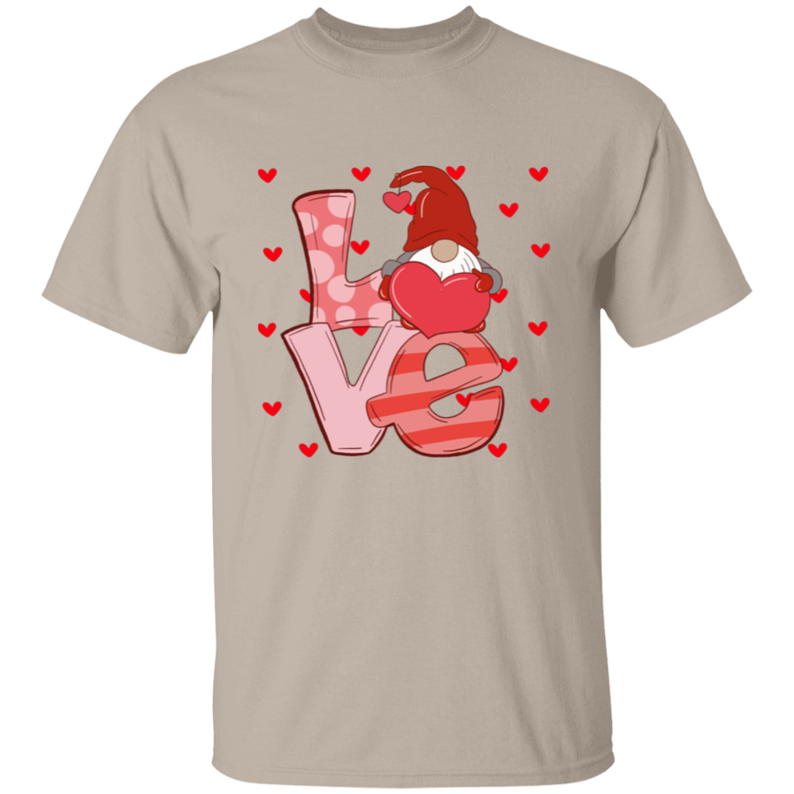 Love Hearts and Gnome T-Shirt