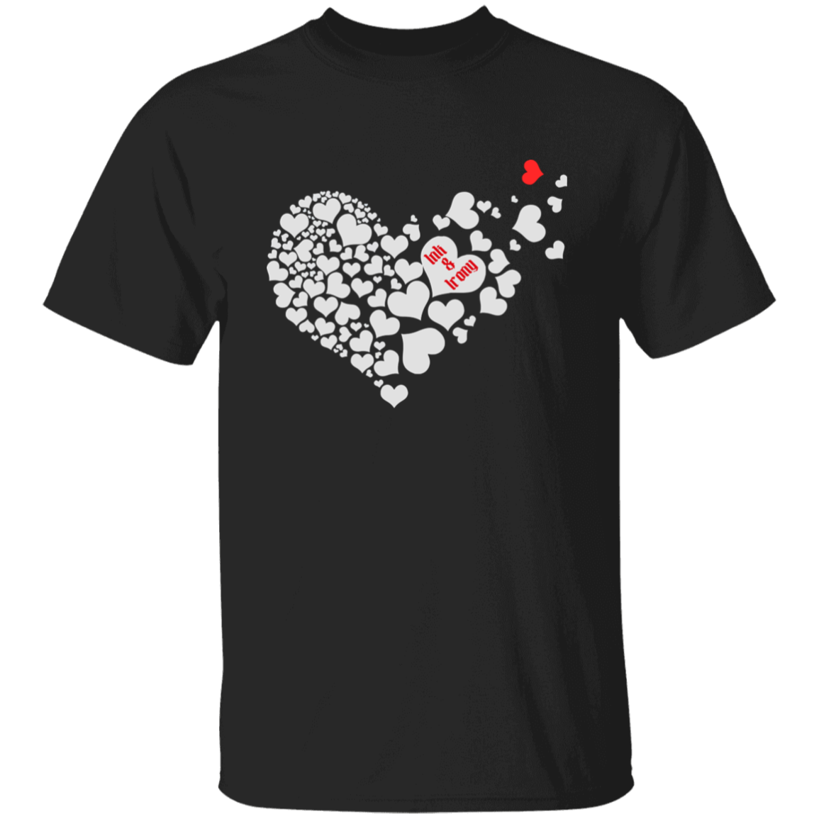Many Hearts in Heart Shape T-Shirt