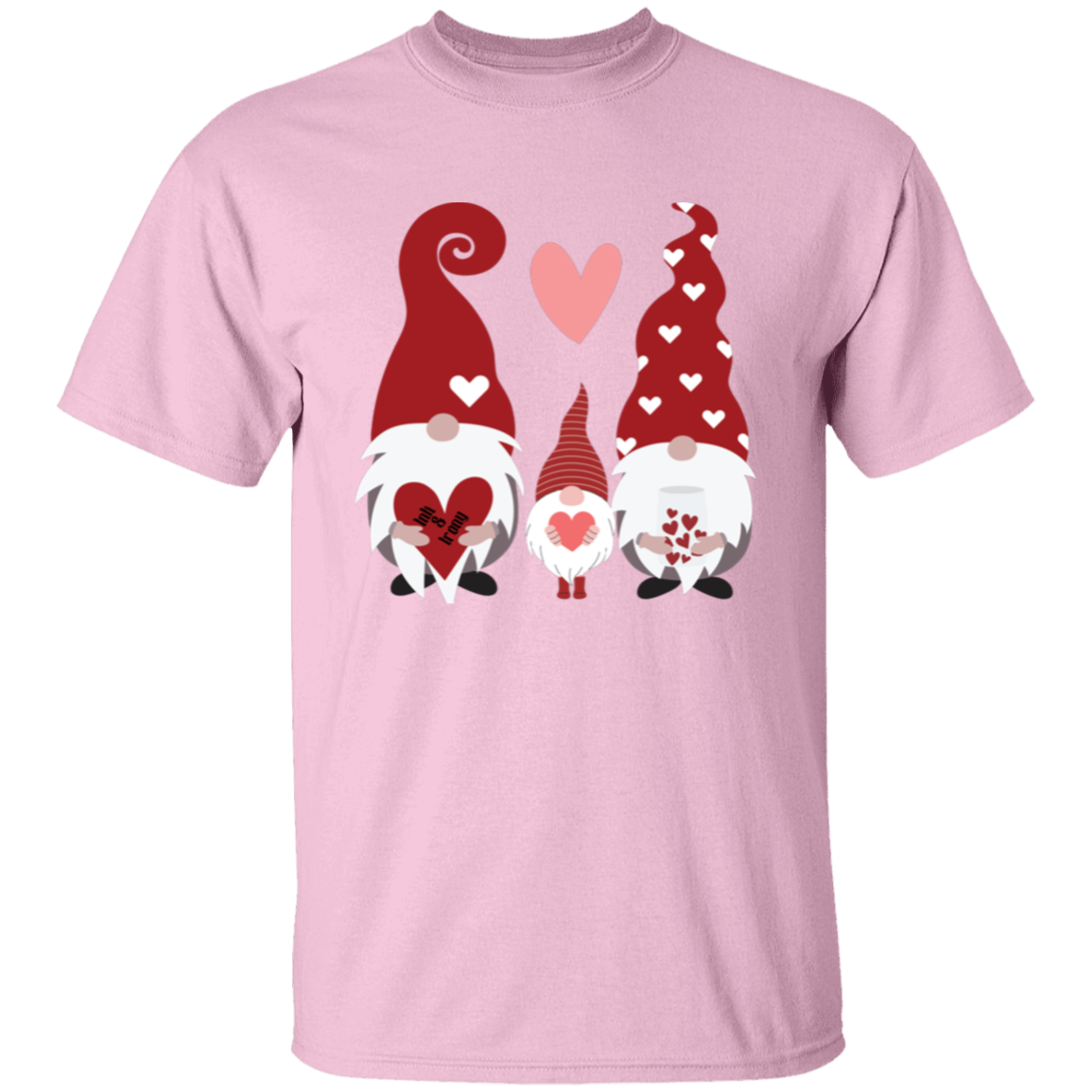 Three Gnome Love Heart T-Shirt