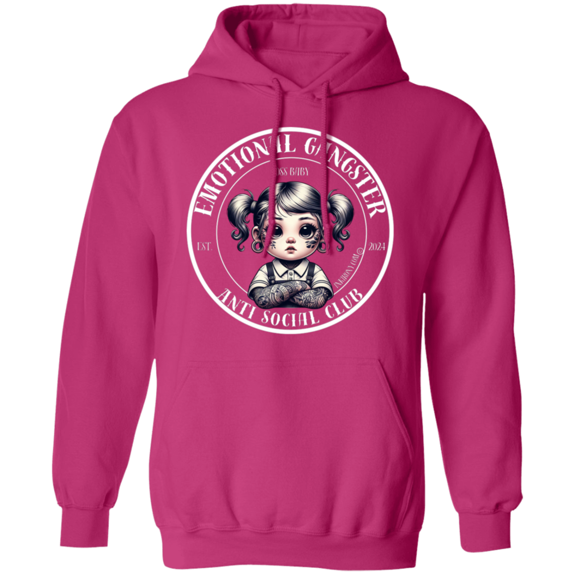 Sudadera con capucha de bebé jefe - Gangster emocional