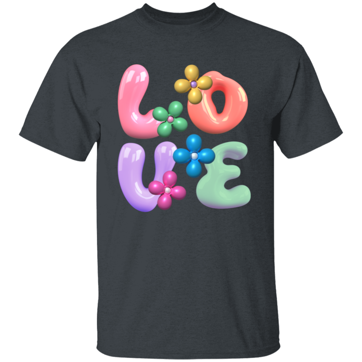 Pastel Love with Flower Balloons T-Shirt