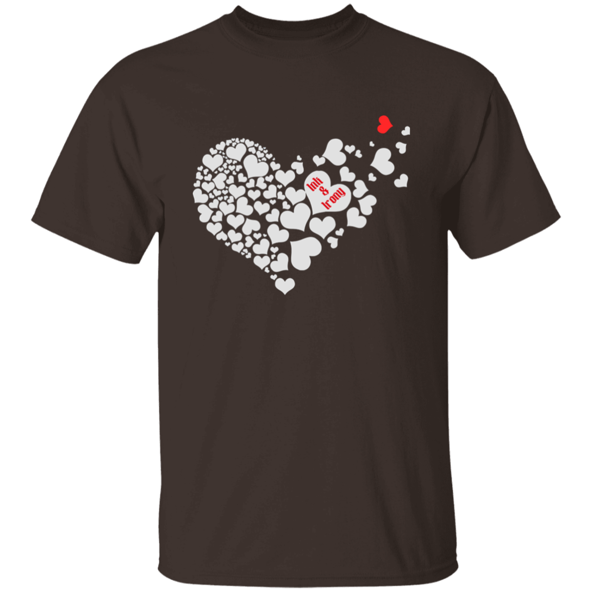 Many Hearts in Heart Shape T-Shirt