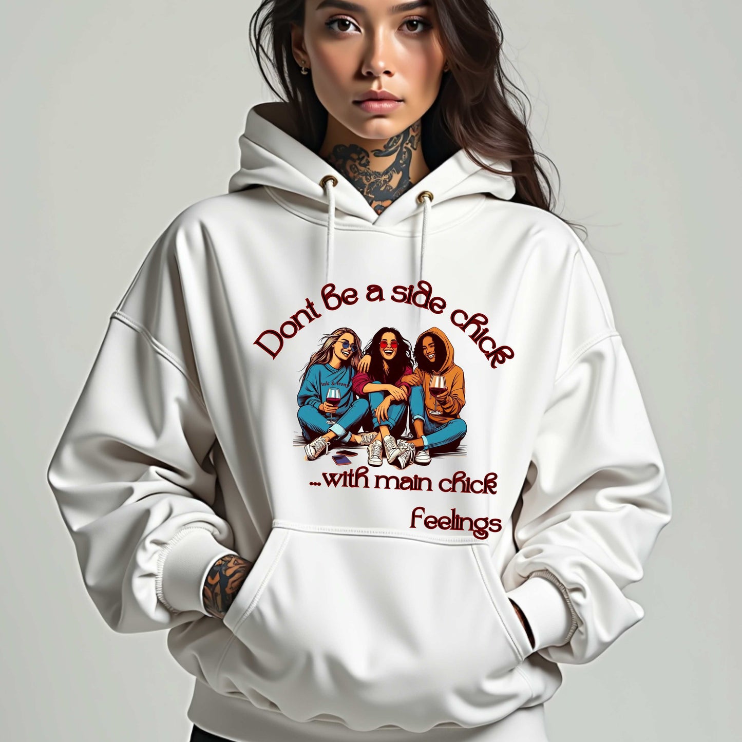Don't Be a Side Chick, with Main Chick Feelings Pullover Hoodie