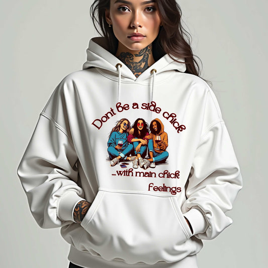 Don't Be a Side Chick, with Main Chick Feelings Pullover Hoodie