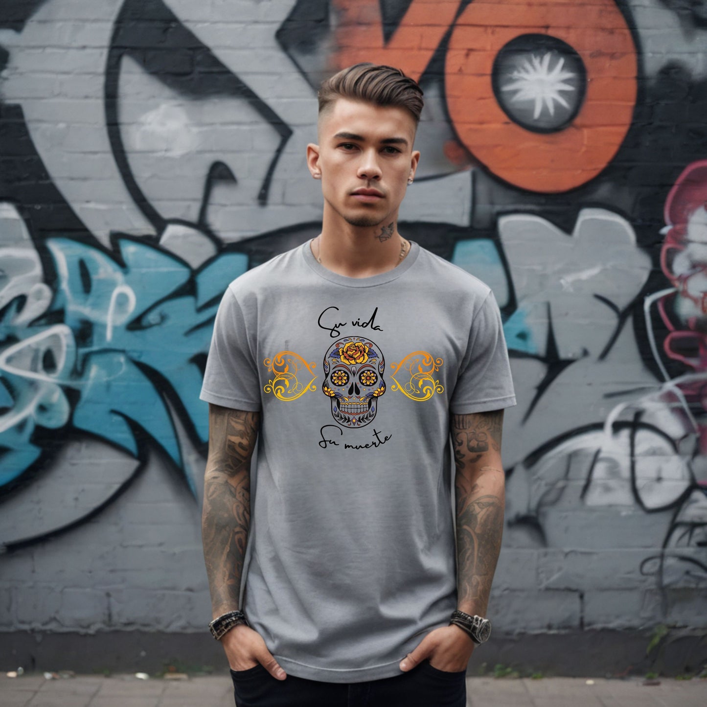 Camiseta Sugarskull Su Vida Su Muerte