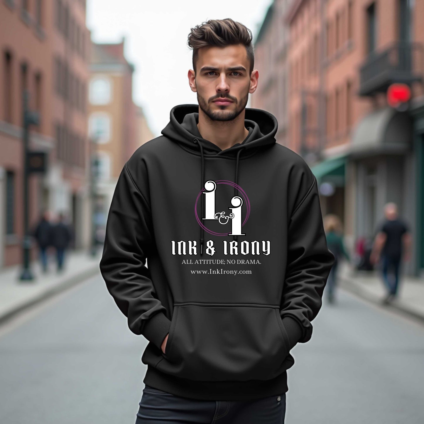Sudadera con capucha Ink &amp; Irony