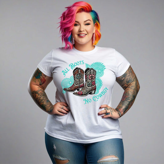 Camiseta All Boots No Cowboy