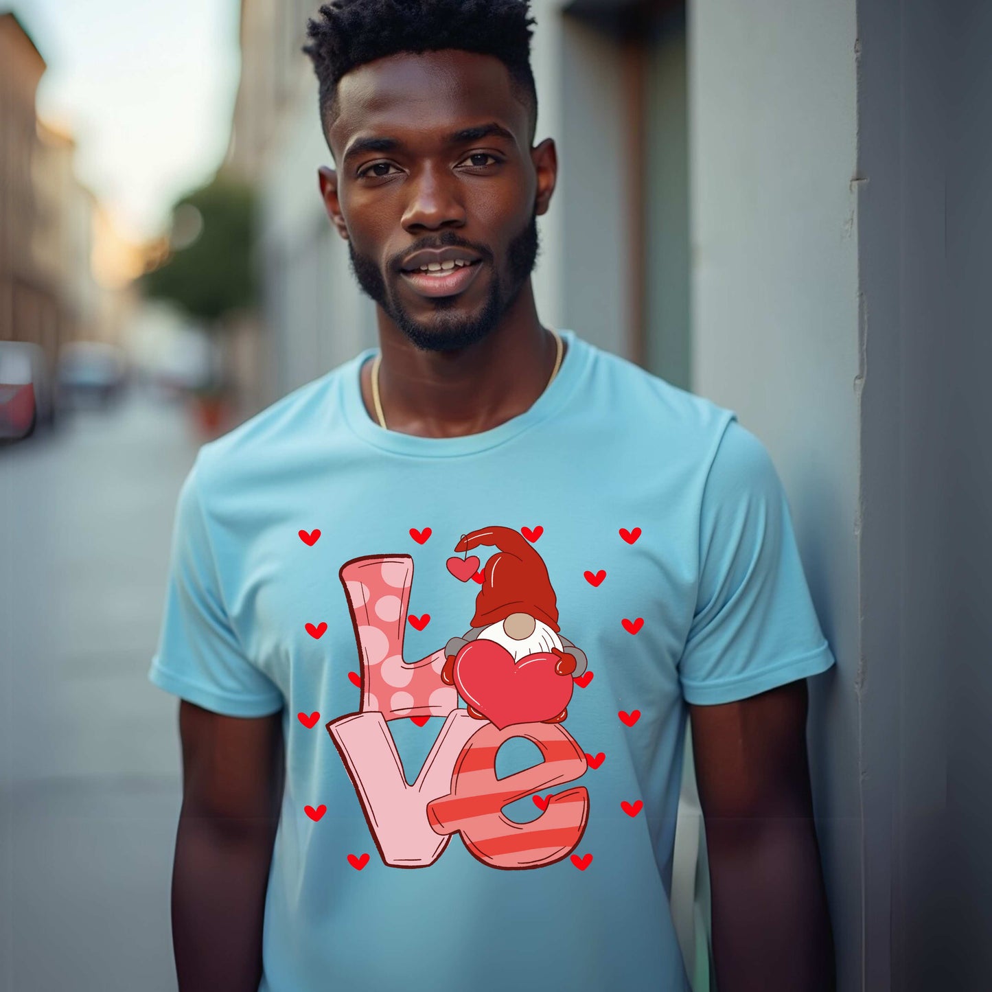 Love Hearts and Gnome T-Shirt